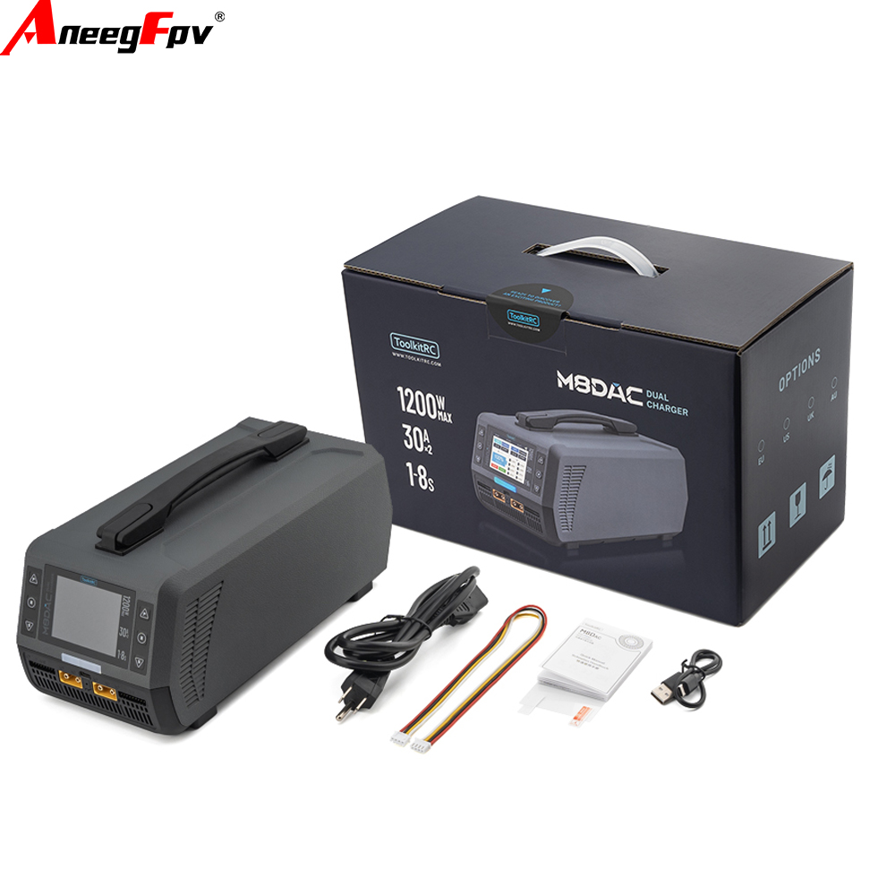 Fpv Drone Charger - ToolkitRC M8DAC Intelligent Charger 2-Channel 1-8S