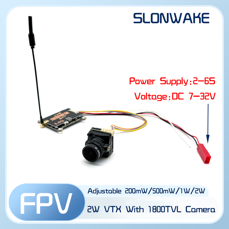 SLONWAKE 5.8G 56CH 2W transmit - огляд і ціна Fpv Drone Quadcopter