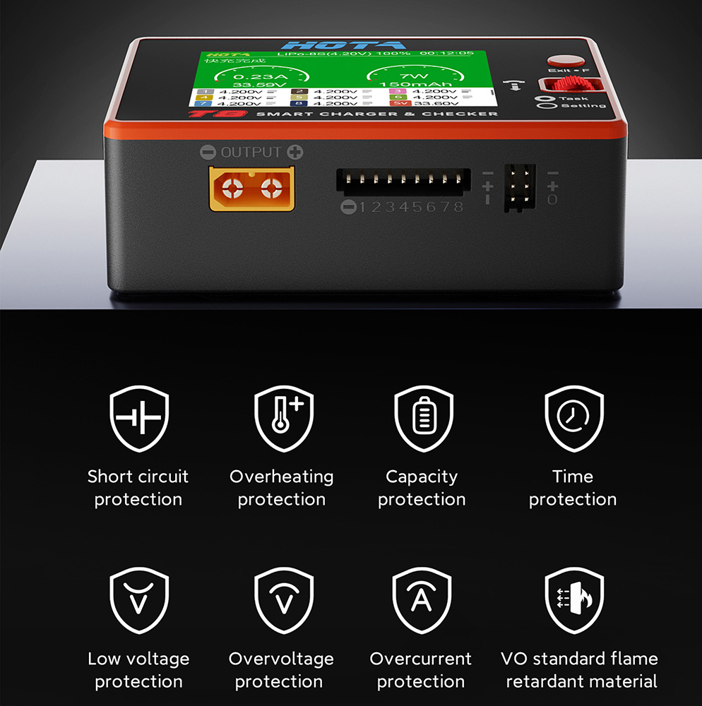 HOTA T8 Smart Balance Charger  - огляд і ціна Fpv Drone Charger