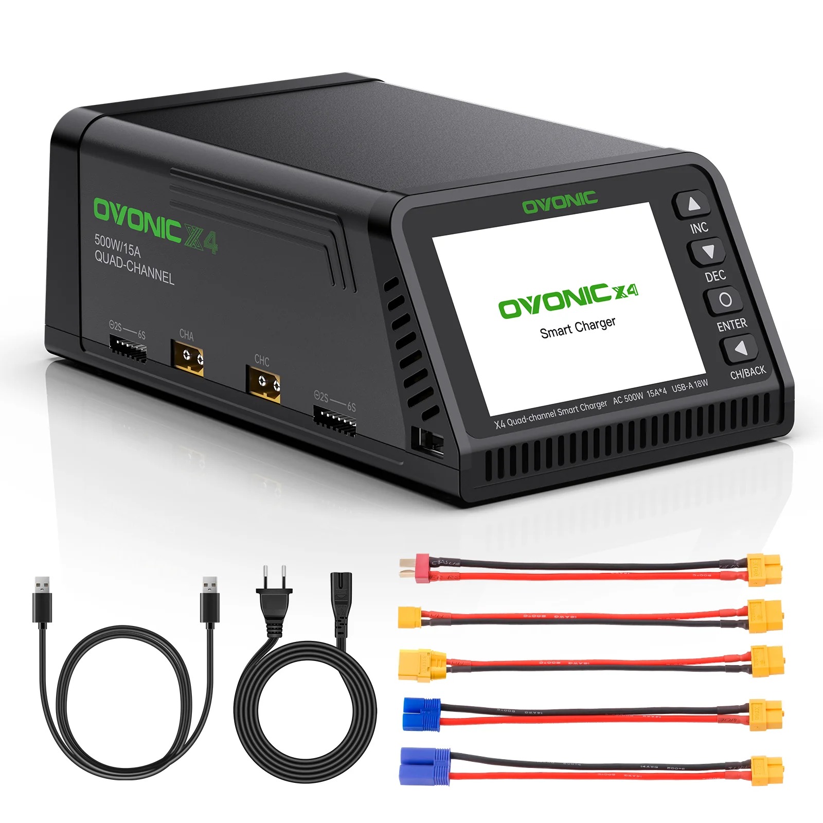Ovonic X4 AC500W 4 Channel Sma - огляд і ціна Fpv Drone Charger