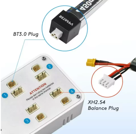 VIFLY ToothStor 4 Port 2S Bala - огляд і ціна Fpv Drone Charger